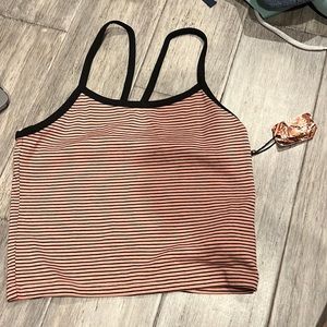 Crop top size S - striped